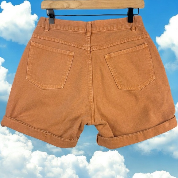 VTG Cactus Jeans Burnt Orange Jean Shorts for Women Rolled Hem Sz 28 - Picture 2 of 6